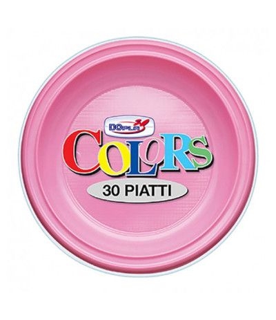 piatti piani dopla rosa- 30 pezzi