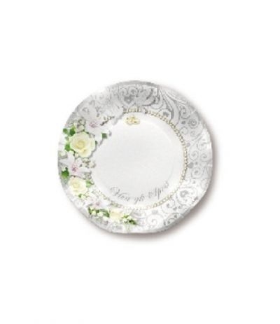 piatti viva gli sposi cm 21- 10 pezzi