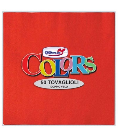 tovaglioli dopla rossi- 50 pezzi