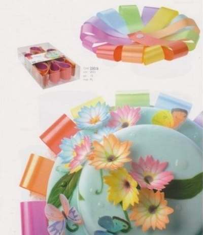 nastro coccarda multicolor cm 30