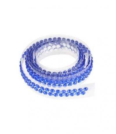 nastro con strass blu cm 90