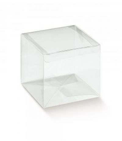 scatolina cubo trasparente