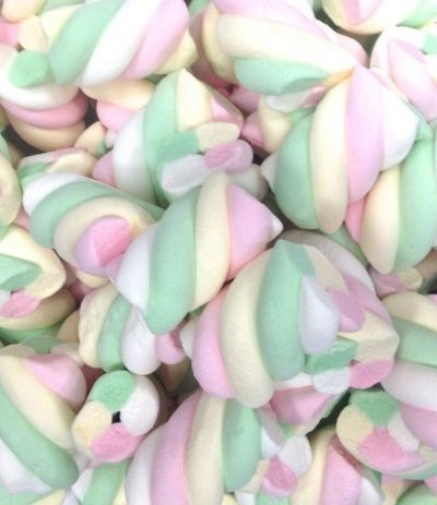 marshmallow treccia colorata- 1 kg