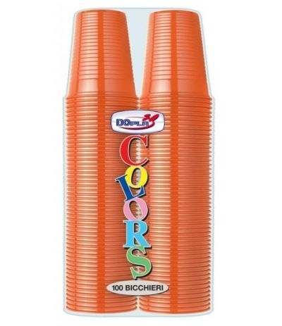 bicchieri dopla arancio- 100 pezzi