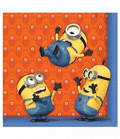 Tovaglioli Color Arancione Minions - 20 Pezzi