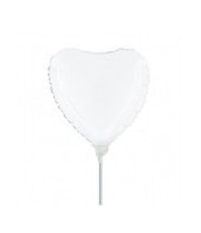 palloncino mini shape cuore bianco- 14 cm