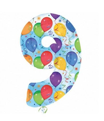 palloncino balloon numero 9- 1 mt