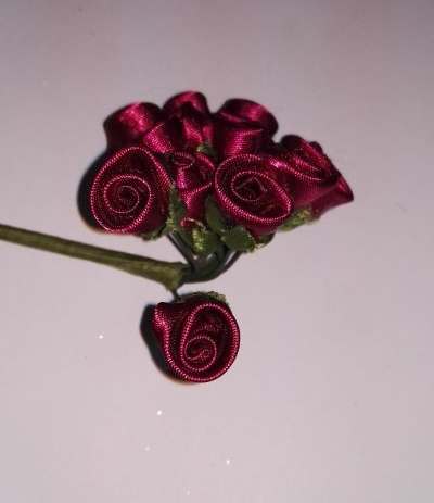 mini rosellina raso viola