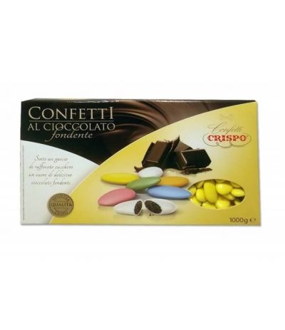 confetti crispo gialli cioccolato fondente- 1kg