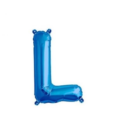 palloncino lettere l blu- 35 cm