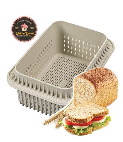 stampo in silicone sandwich bread-150 x 100 h 75 mm