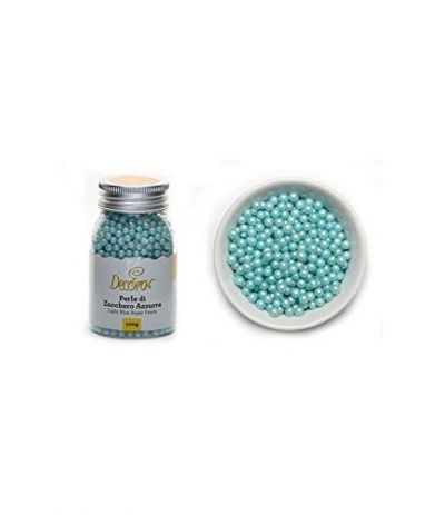 perline di zucchero azzurro perla- 100 gr