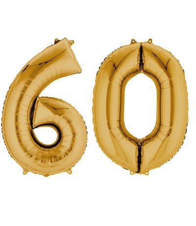palloncino oro 60 anni 86cm