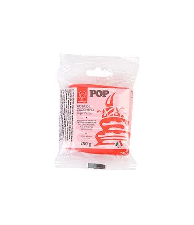 pasta di zucchero modecor pop rosso-250 gr