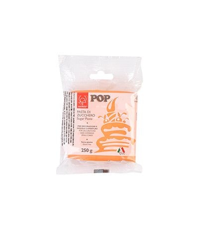 pasta di zucchero modecor pop arancio-250 gr
