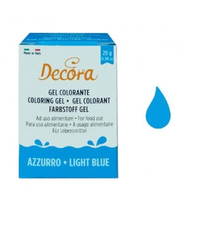 colorante decora gel azzurro- 28 gr
