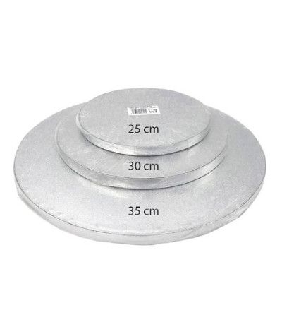 cake board decora bakery argento- 35 cm