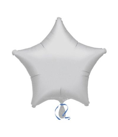 palloncino stella argento lucido- 46 cm