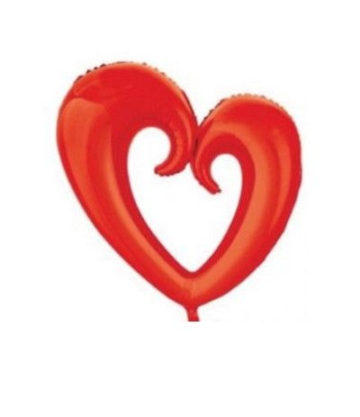 palloncino mylar cuore rosso 108 cm