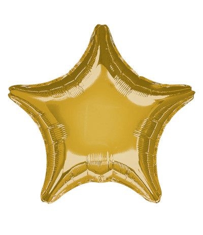 palloncino mylar stella oro- 46 cm