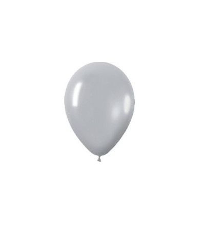 palloncini lattice 10'' argento- 25 pezzi