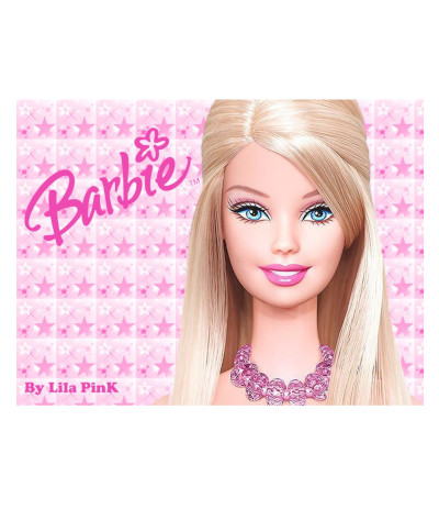 Cialda in pasta di zucchero A4- Barbie- 20 x 30 cm >> Dolci e Decori