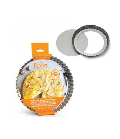 teglia crostata fondo mobile-25 h x 3,5 cm