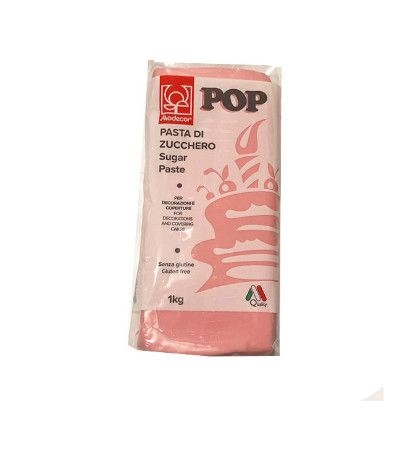 pasta di zucchero modecor rosa confetto- 1 kg