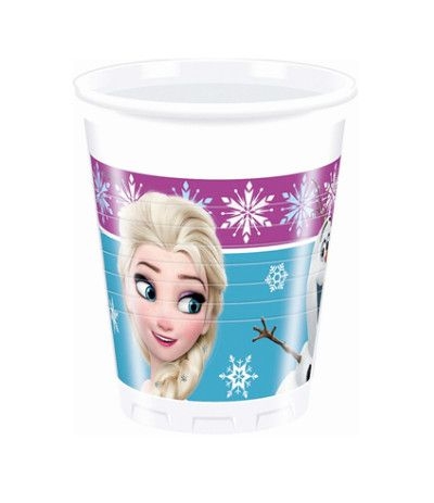 bicchiere frozen azzurro- 8 pezzi