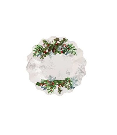 piatti natale agrifoglio- 21 cm