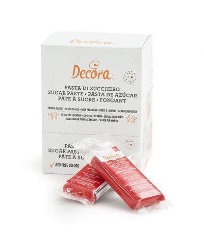 pasta di zucchero decora rossa- 100 gr