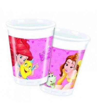 bicchiere principesse- 8 pezzi