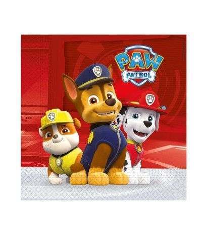 tovaglioli pawpatrol rosso- 20 pezzi