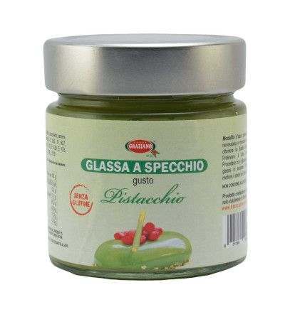 glassa a specchio pistacchio- 300 gr