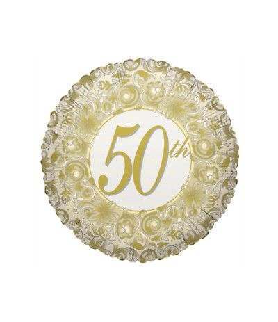 palloncino mylar 50th- 46 cm