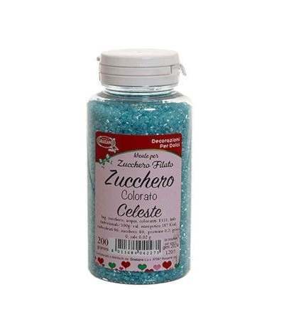 zucchero colorato celeste- 200 gr