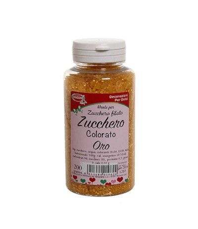 zucchero colorato oro- 200 gr