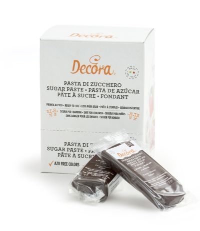 pasta di zucchero decora marrone- 100 gr