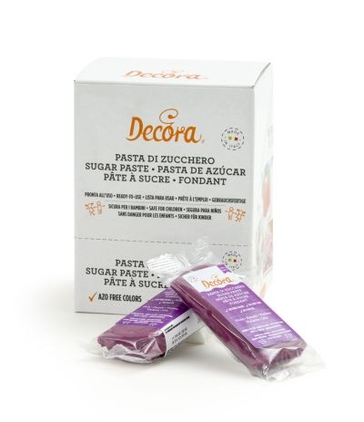 pasta di zucchero decora viola- 100 gr