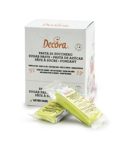 pasta di zucchero decora verde mela- 100 gr