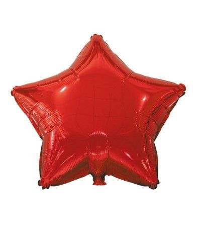 palloncino mylar stella rossa- 45 cm