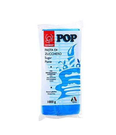 pasta di zucchero modecor pop ciano- 1 kg