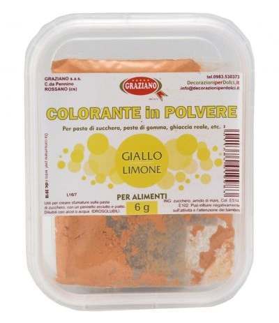 Colorante in polvere giallo limone 6gr
