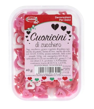cuoricini colorati 40gr