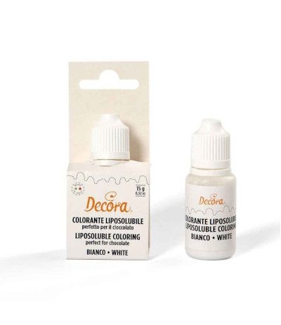 Colorante liposolubile bianco decora