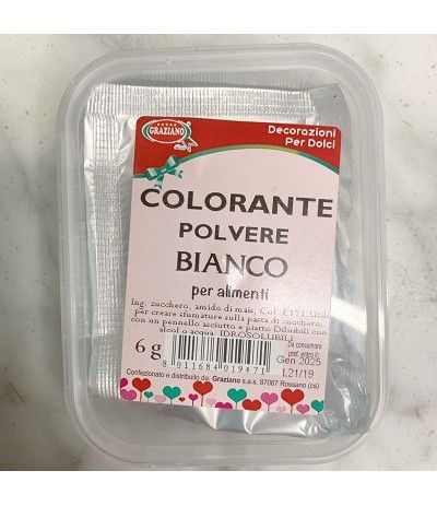 colorante in polvere bianco 6g