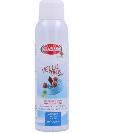 spray effetto velluto azzurro >> Dolci e Decori