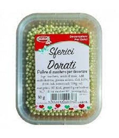 sferici dorati di zucchero 50gr