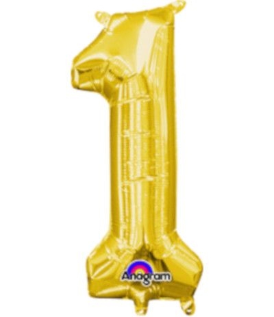 palloncino mylar numero 1 oro cm40