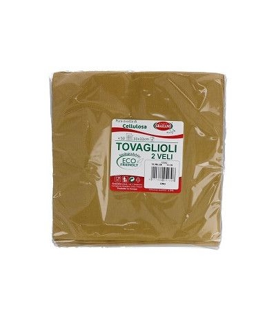 tovagliolo oro 50pz